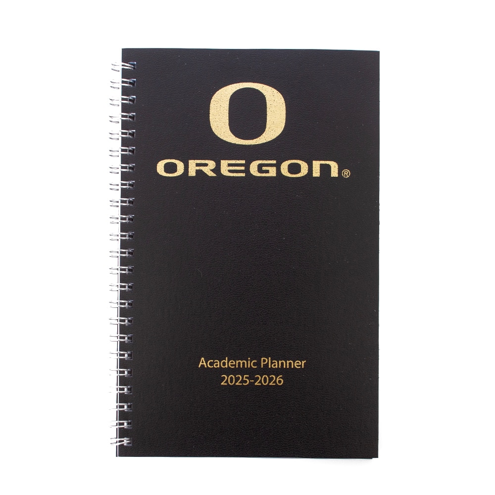 Classic Oregon O, Black, Academic, Art & School, 2025/2026, House of Doolittle, Oregon, Planner, 946511